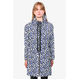 Louis Vuitton Blue/White Monogram Zip-up Rain Coat With tags Size 36